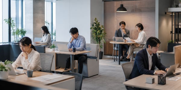 雑談が消えた職場のイメージ画像